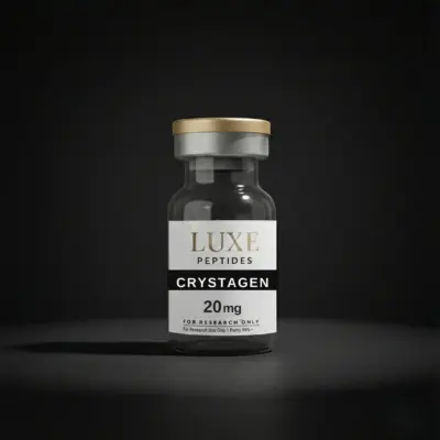 crystagen research peptide vial